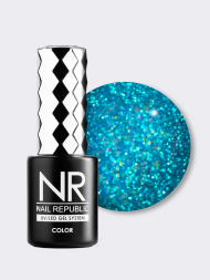 NAIL REPUBLIC   Гель-лак с шиммером   10мл   Aquamarine   #468