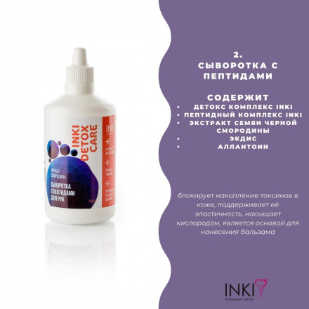 INKI   Сыворотка с пептидами для рук   Черная смородина   100мл