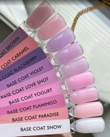 ONE NAIL   База камуфлирующая эластичная  (легкие в снятии)  Base   VIOLET  (шайба)   30мл