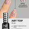 NAIL REPUBLIC   Top ART   #12   10мл   Топ без л/с с черными точками