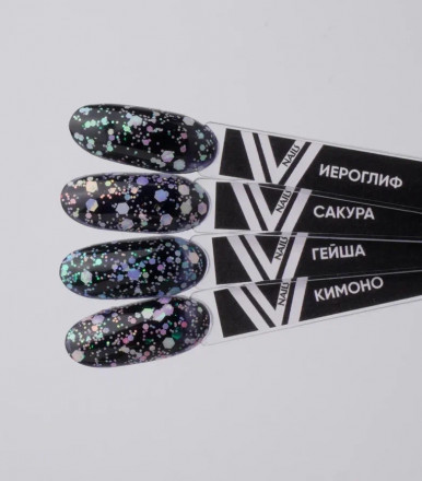 VOGUE NAILS   Гель-лак с шестигранниками  10мл  КИМОНО