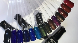 VOGUE NAILS   Гель-лак с блестками  10мл  ИСКРИСТЫЙ КРАСНЫЙ