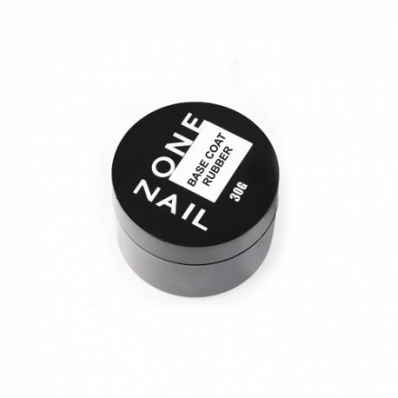 ONE NAIL   База прозрачная   RUBBER base  (шайба)   30мл