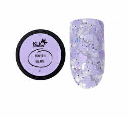 KLIO  Гель с конфетти  GEL CONFETTI  5г (банка)  №01