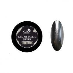 KLIO   Гель-краска  5г  Gel Metallic   SILVER