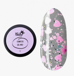 KLIO  Гель с конфетти  GEL CONFETTI  5г (банка)  №02