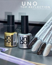 UNO   Топ без л/с светоотражающий  8мл   Reflection SILVER