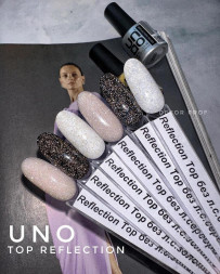 UNO   Топ без л/с светоотражающий  8мл   Reflection SILVER