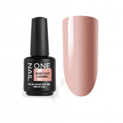 ONE NAIL   Base CARAMEL   15мл   База камуфлирующая эластичная  (легкие в снятии)