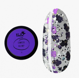 KLIO  Гель с конфетти  GEL CONFETTI  5г (банка)  №07