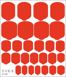 TIES   Пленка для педикюра   H-106
