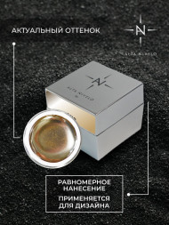 ALTA NIVELO   Гель-краска жидкле золото   5г   Gel Metallic   GOLD