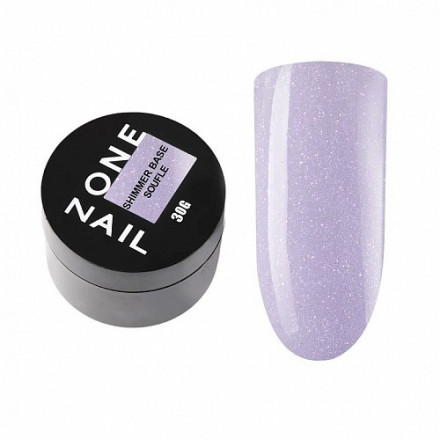 ONE NAIL   База камуфлирующая эластичная c шиммером  (легкие в снятии)  Base  SHIMMER   SOUFLE  (шайба)   30мл