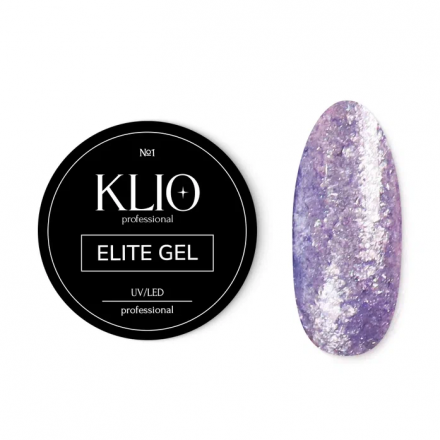 KLIO  Гель-лак со слюдой   5г (банка)   ELITE  GEL   #01