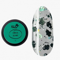 KLIO  Гель с конфетти  GEL CONFETTI  5г (банка)  №09
