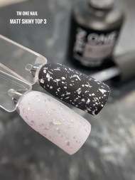 ONE NAIL   Топ матовый без л/с с шиммером  Top  MATT SHINY   #3   15мл