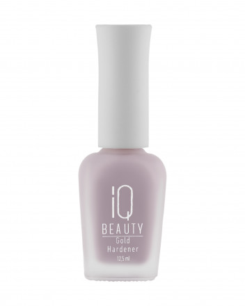 IQ BEAUTY   Укрепитель  для ослабленных и ломких ногтей с коллоидным золотом   12,5мл   Gold Hardener  LILAC