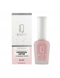 IQ BEAUTY   Укрепитель  для ослабленных и ломких ногтей с коллоидным золотом   12,5мл   Gold Hardener  BLUSH