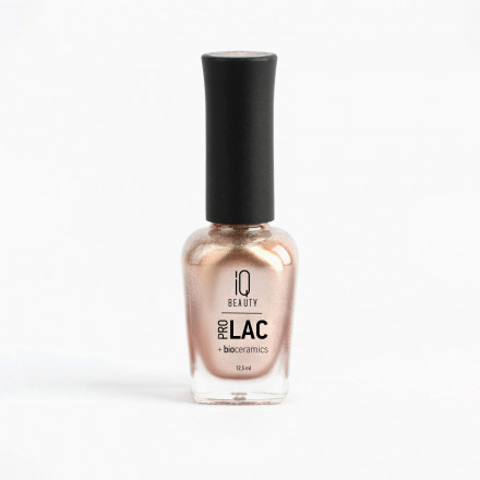 IQ BEAUTY   Лак для ногтей с биокерамикой с шиммером   12,5мл   Prolac SOLAR BRONZE   #098