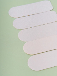 ALGEBRA BEAUTY   Смененые файлы для педикюрной пилки тонкие   SOFT WHITE   (50шт)   M (130x44)   #80