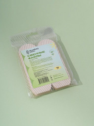 ALGEBRA BEAUTY   Смененые файлы для педикюрной пилки тонкие   SOFT WHITE   (50шт)   M (130x44)   #80