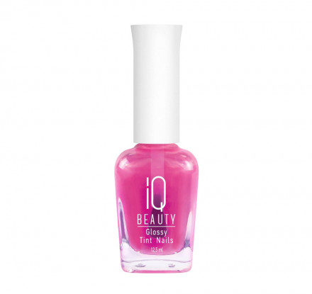 IQ BEAUTY   Лак-тинт для ногтей с AHA-кислотами   12,5мл   Glossy Tint Nails PINK GLASS