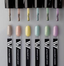 VOGUE NAILS   Гель-лак полупрозрачный с блестками  10мл  МЕДОВЫЙ ЛУЧ