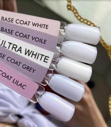 ONE NAIL   База камуфлирующая жесткая  Base  ULTRA WHITE 15мл