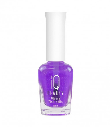 IQ BEAUTY   Лак-тинт для ногтей с AHA-кислотами с шиммером   12,5мл   Glossy Tint Nails LILAC GLOW