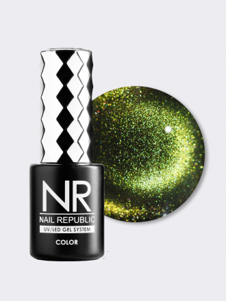 NAIL REPUBLIC   Гель-лак кошачий глаз   10мл   3D CAT   #027