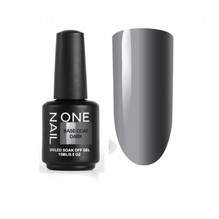 ONE NAIL   База камуфлирующая жесткая  Base   DARK   15мл