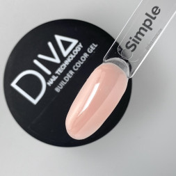 DIVA   Гель для моделирования  30мл  Builder gel   SIMPLE