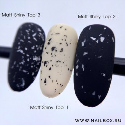 ONE NAIL   Топ матовый без л/с с шиммером  Top  MATT SHINY   #2   8мл