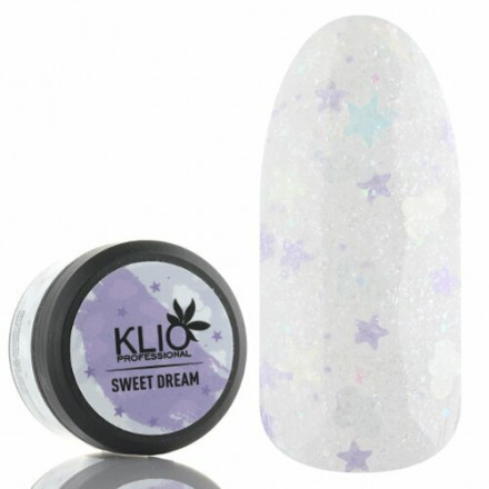 KLIO  Гель-лак с конфетти SWEET DREAM  15г (банка)  №09