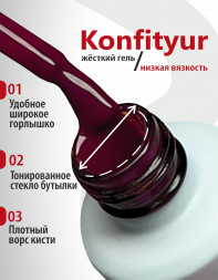 BSG   Гель для моделирования жидкий во флаконе   20мл   НИЗКАЯ ВЯЗКОСТЬ   KONFITYUR   #00   Прозрачный