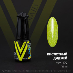 VOGUE NAILS   Гель-лак неоновый светоотражающий  10мл  КИСЛОТНЫЙ ДИДЖЕЙ