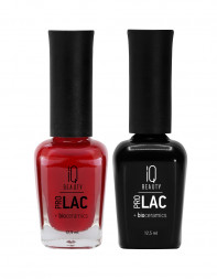 IQ BEAUTY   Лак для ногтей с биокерамикой   12,5мл   Prolac FOREVER CRIMSON   #024