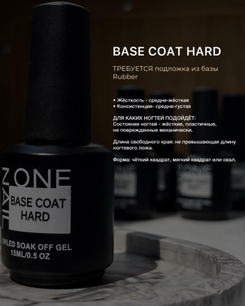 ONE NAIL   База прозрачная   HARD base  (бутылка)   30мл