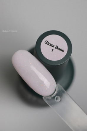 DIVA   База камуфлирующая с шиммером  15мл  Base  GLOSS   №01