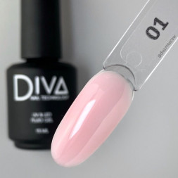 DIVA   Гель для укрепления   15мл   Gel FLUID   #01