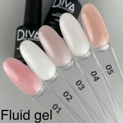 DIVA   Гель для укрепления   15мл   Gel FLUID   #01