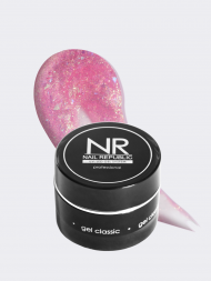 NAIL REPUBLIC   Гель моделирующий средне-густой с хлопьями Юки   Gel   GLAM   #232   15г