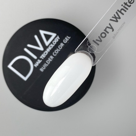 DIVA   Гель для моделирования  30мл  Builder gel   IVORY WHITE