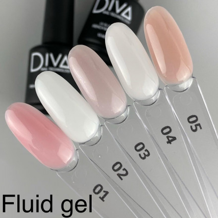 DIVA   Гель для укрепления   15мл   Gel FLUID   #02