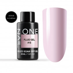 ONE NAIL   Гель для укрепления   Fluid gel   #15   30г   (бутылка)