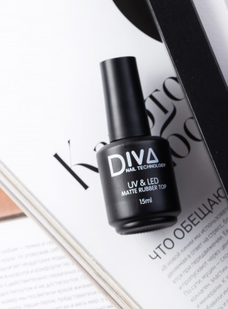 DIVA   Топ матовый с л/с  Top  MATTE RUBBER    15мл