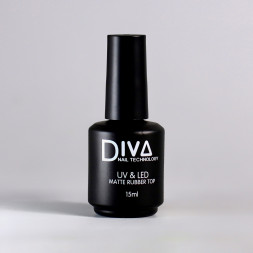 DIVA   Топ матовый с л/с  Top  MATTE RUBBER    15мл