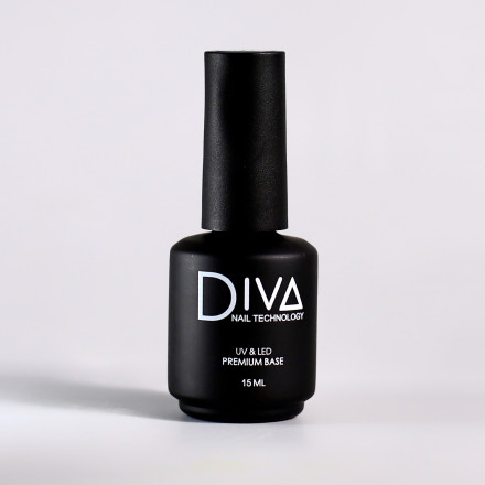 DIVA   База каучуковая прозрачная  PREMIUM Base   15мл
