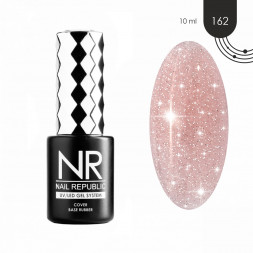 NAIL REPUBLIC   База камуфлирующая с шиммером   10мл   Base WEDDING   #162