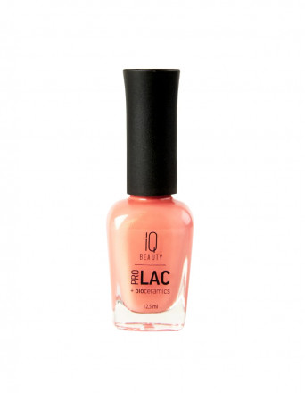 IQ BEAUTY   Лак для ногтей с биокерамикой с шиммером   12,5мл   Prolac PEACH AWE   #135